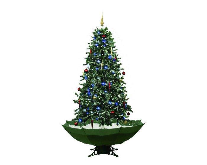 Sapin de Noël Simulation chute de neige - Vert - 170cm