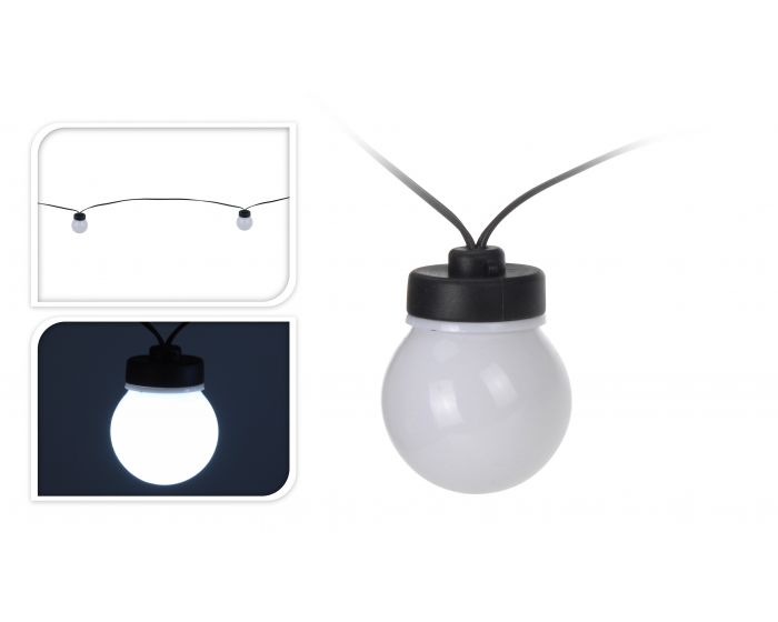 Éclairage de fête 10 lampes blanc