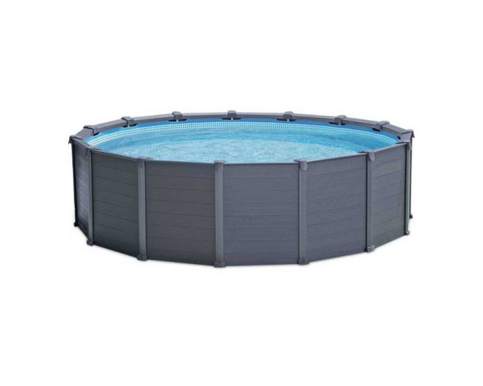 Piscine Intex Graphite Panel ø 417 M Heuts