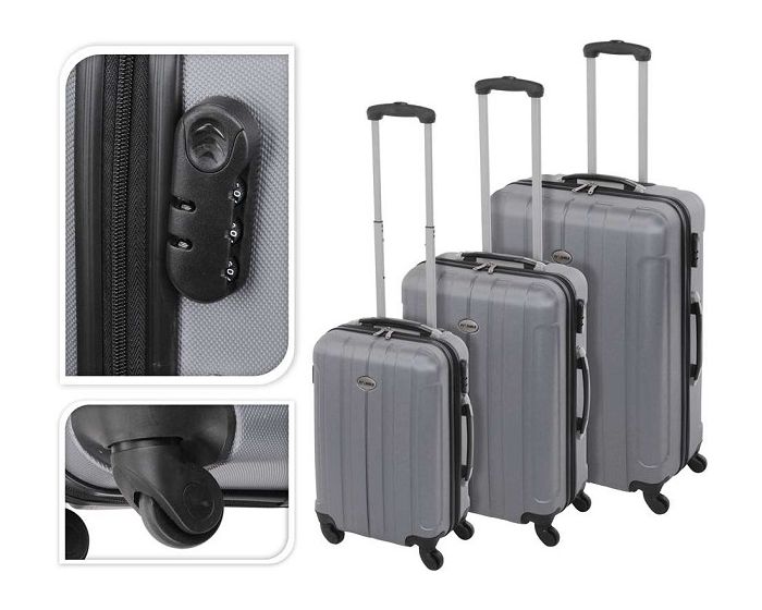 Valise argentée - 97 litres