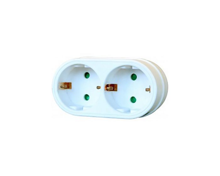 Adaptateur multiprise 2 prises 2 pôles avec terre Brennenstuhl