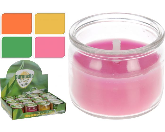 Bougie citronnelle dans pot 4A
