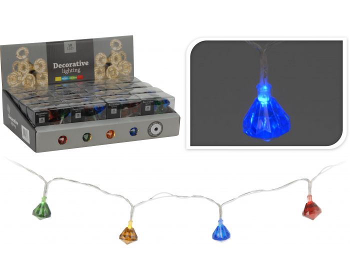 Éclairage LED 10 ampoules multicolores