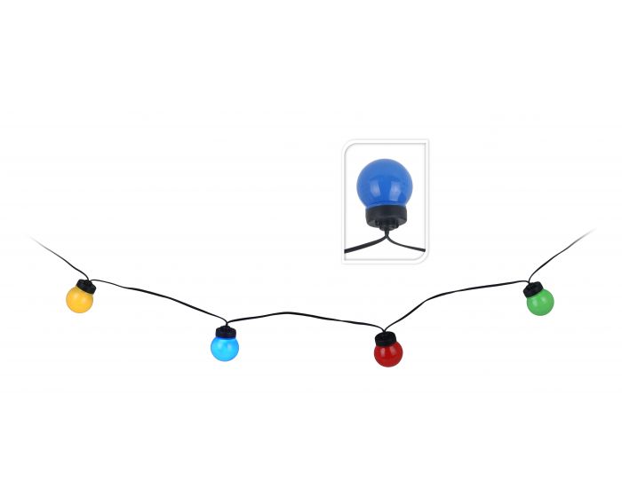 Éclairage de fête 10 lampes multicolore